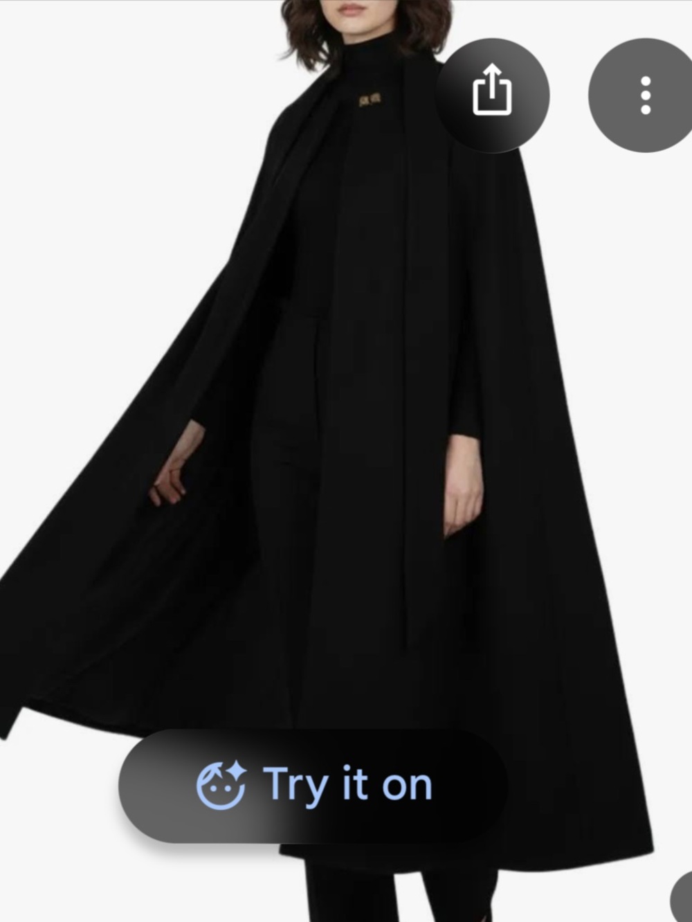 Super cool Black vintage Cape Coat